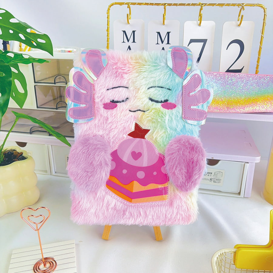 А5 тетратка со кадифен дневник за слатки чудовишта