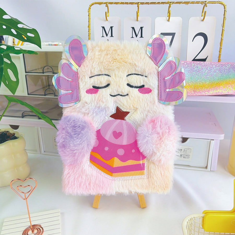 А5 тетратка со кадифен дневник за слатки чудовишта